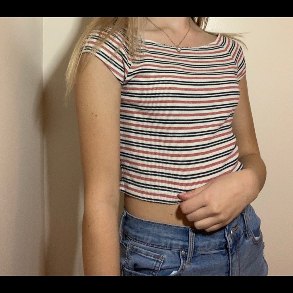 ★ striped brandy melville top
